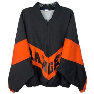 Rare Vintage Brute New York Rangers NHL Hockey 1/2 Zip Pullover Windbreaker